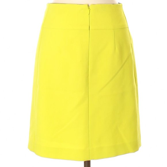 Ann Taylor Loft Neon Lime A Line Skirt: Sz. 0 - Picture 2 of 4